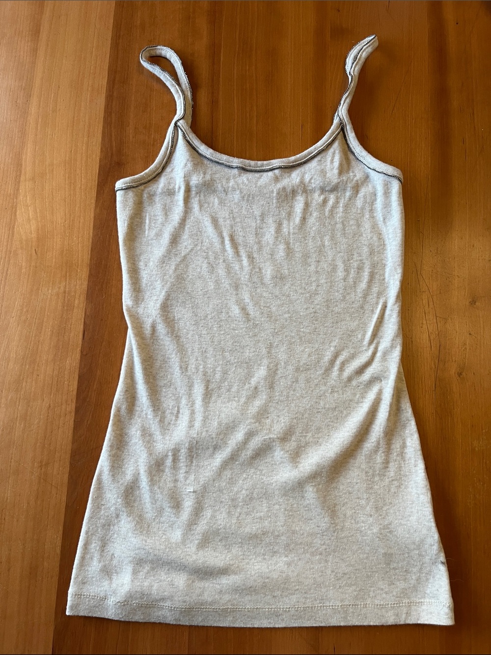 Mossimo Supply Co. Light Gray Spaghetti Strap tank top